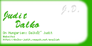 judit dalko business card